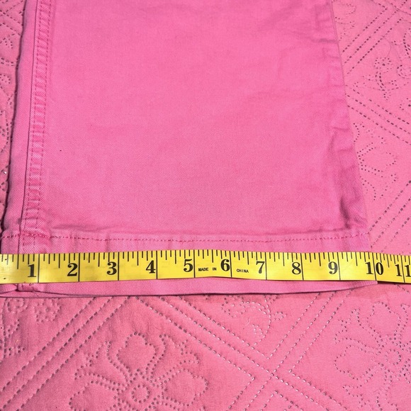 On 34th Women's Jeans Wide Leg High Rise Front Pockets Pink Denim Size 6 - Picture 10 of 10